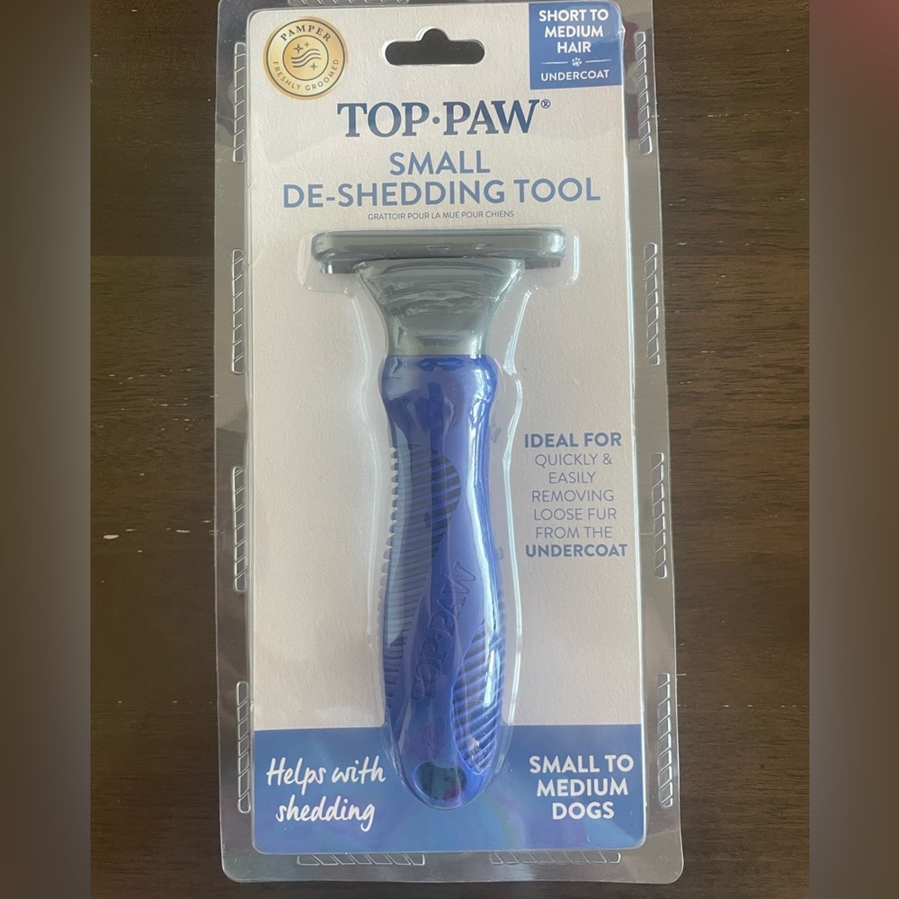 Top paw short to medium de shedding tool